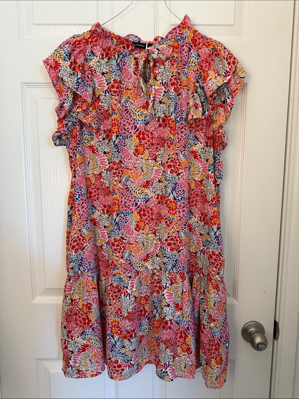 [new inventory] DOKOTOO FLORAL RUFFLE DRESS NWT